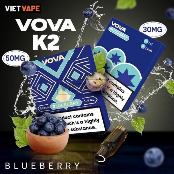 Pod Dau VOVA K2 Blueberry 50MG