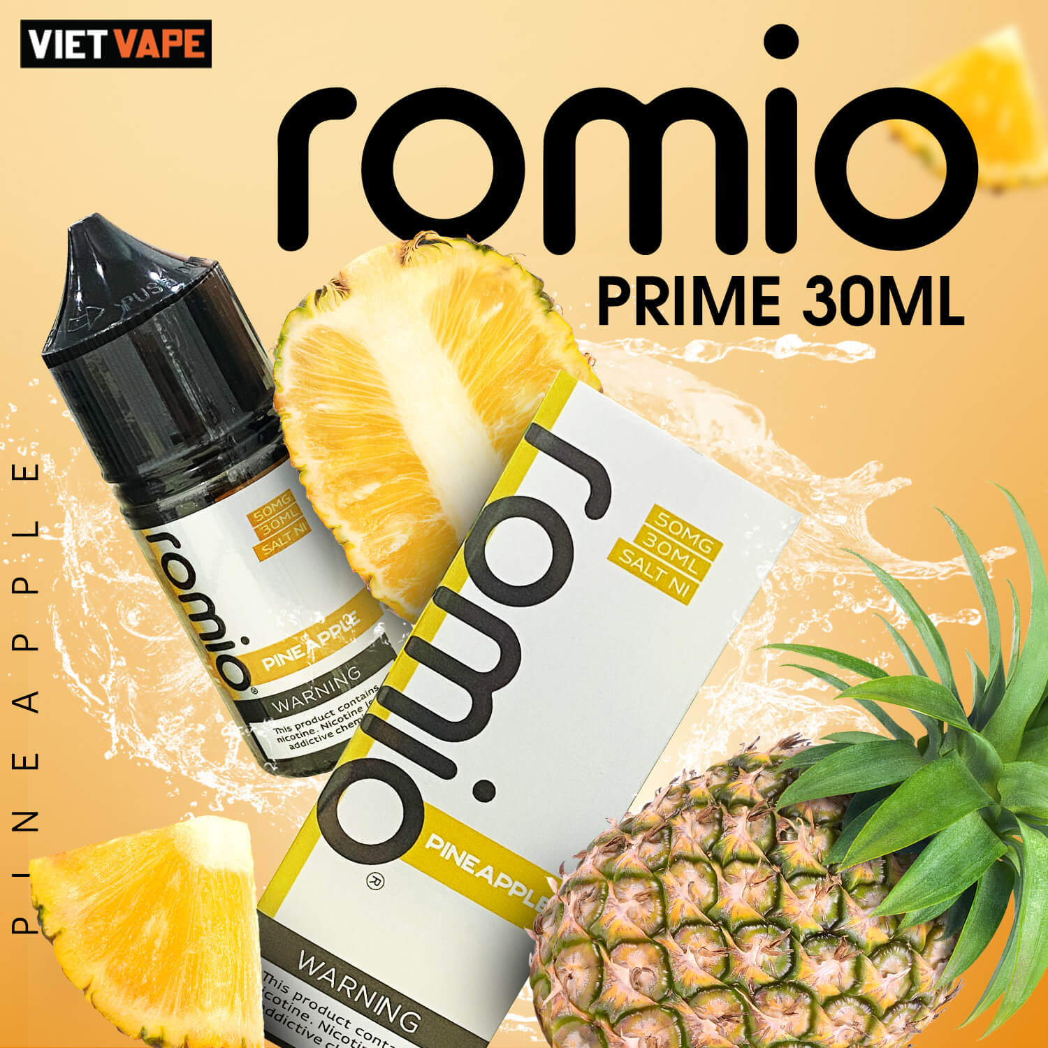 Romio Prime Pineapple Salt Nic 30ml Tinh Dầu Vape Ngọt