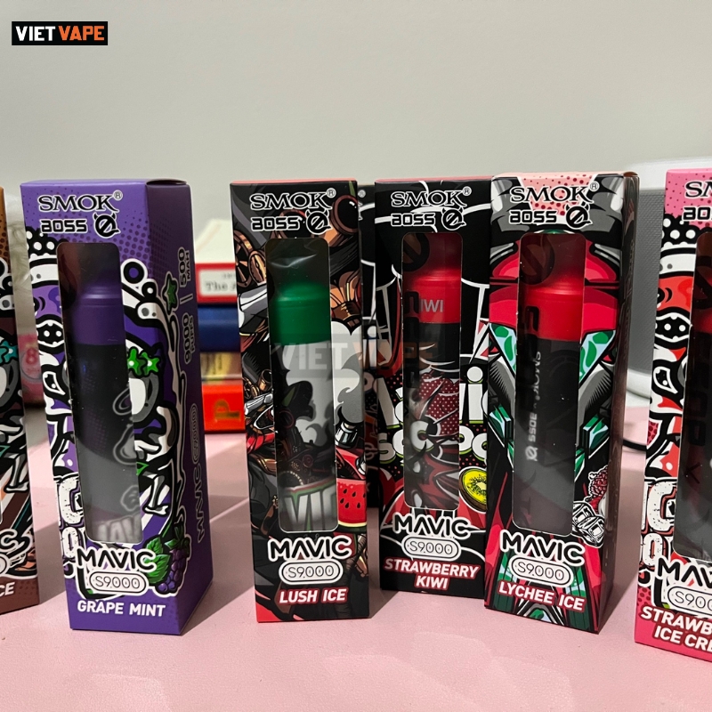 Smok Mavic S9000 Grape Mint 9000 Sạc Lại Pod Dùng 1 Lần