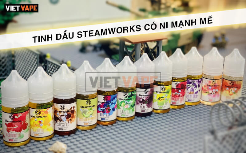 Tinh dau Salt Nic Steamworks co ni manh