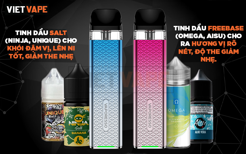 Vaporesso Xros 3 Mini dung thu voi tinh dau