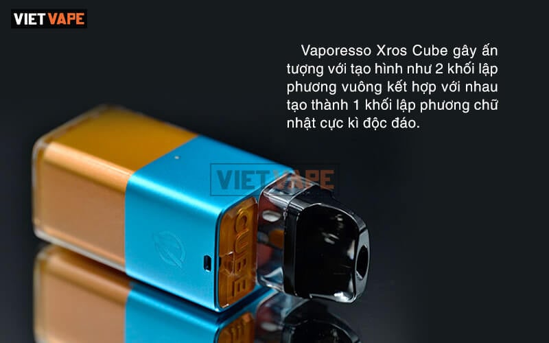 XROS CUBE Pod Kit co thiet ke hinh khoi lap phuong