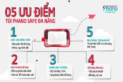5 ưu điểm túi đa năng Phano Safe