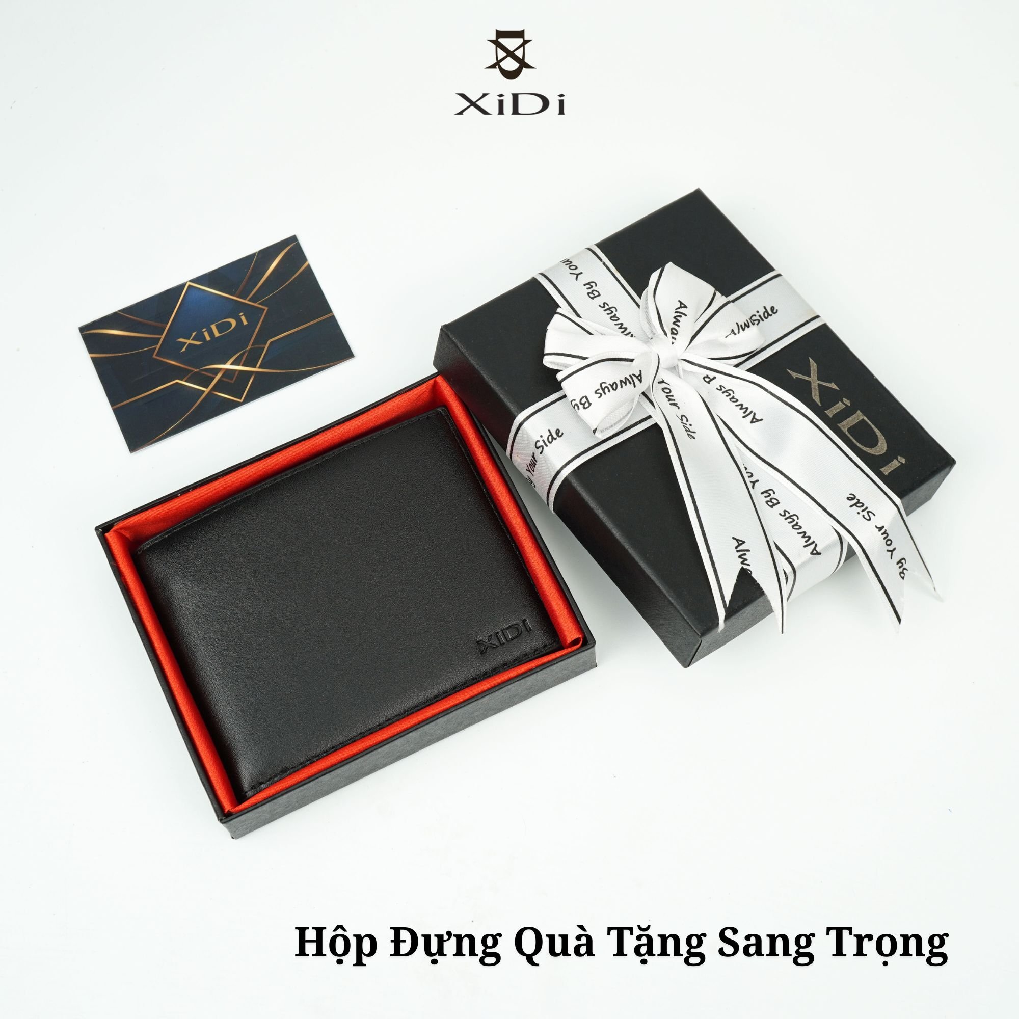 Ví nam da bò nappa dáng ngang cao cấp