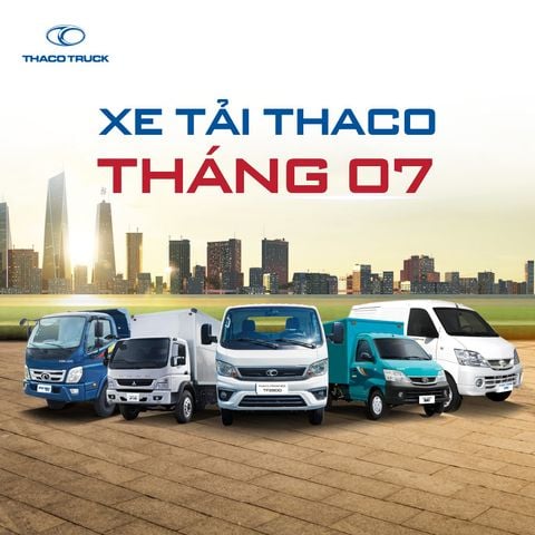 ƯU ĐÃI ĐẶT BIỆT CHO KHÁCH HÀNG MUA XE TẠI THACO CẦN THƠ TRONG THÁNG 07/2023