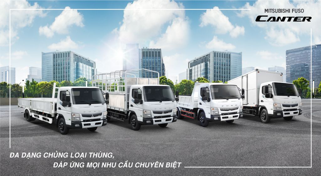 MITSUBISHI FUSO CANTER: ĐA DẠNG THIẾT KẾ THÙNG, TỐI ƯU HÓA GIÁ TRỊ SỬ DỤNG CHO KHÁCH HÀNG