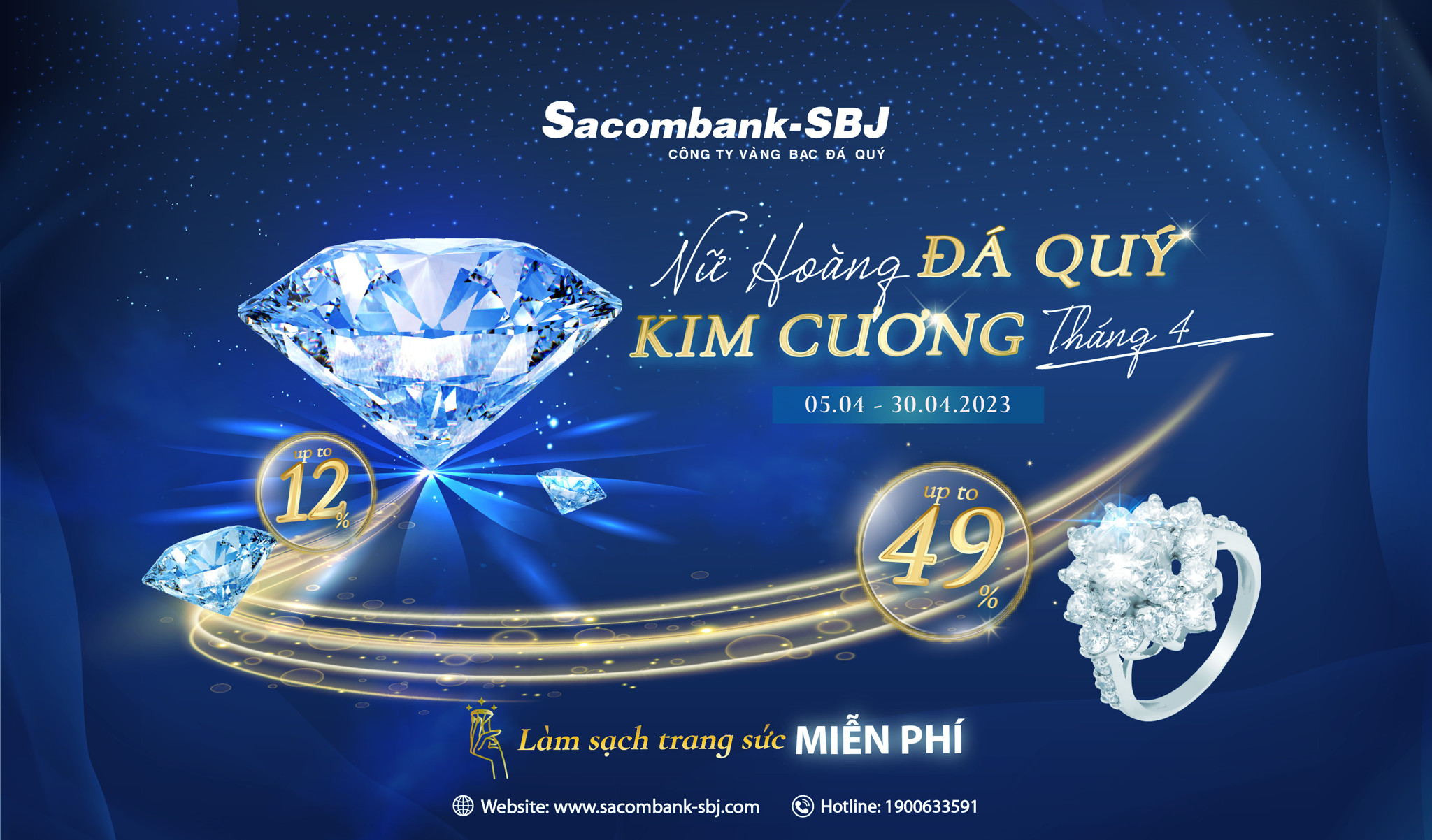 Nữ Hoàng Đá Quý – Kim Cương Tháng 4