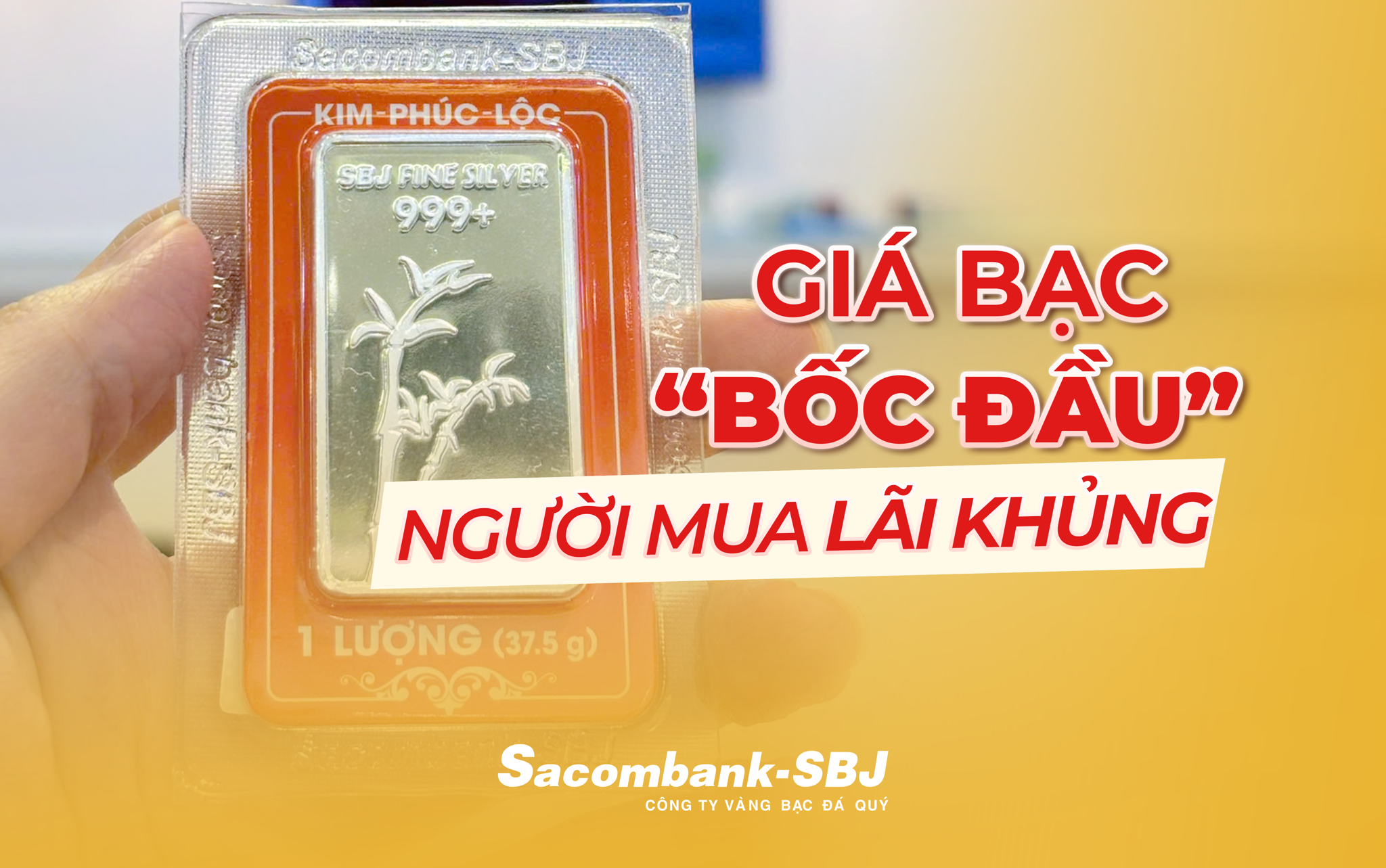 Giá bạc tại Việt Nam lại 'bốc đầu' tăng cao nhất từ trước tới nay, người mua lãi khủng từ đầu năm