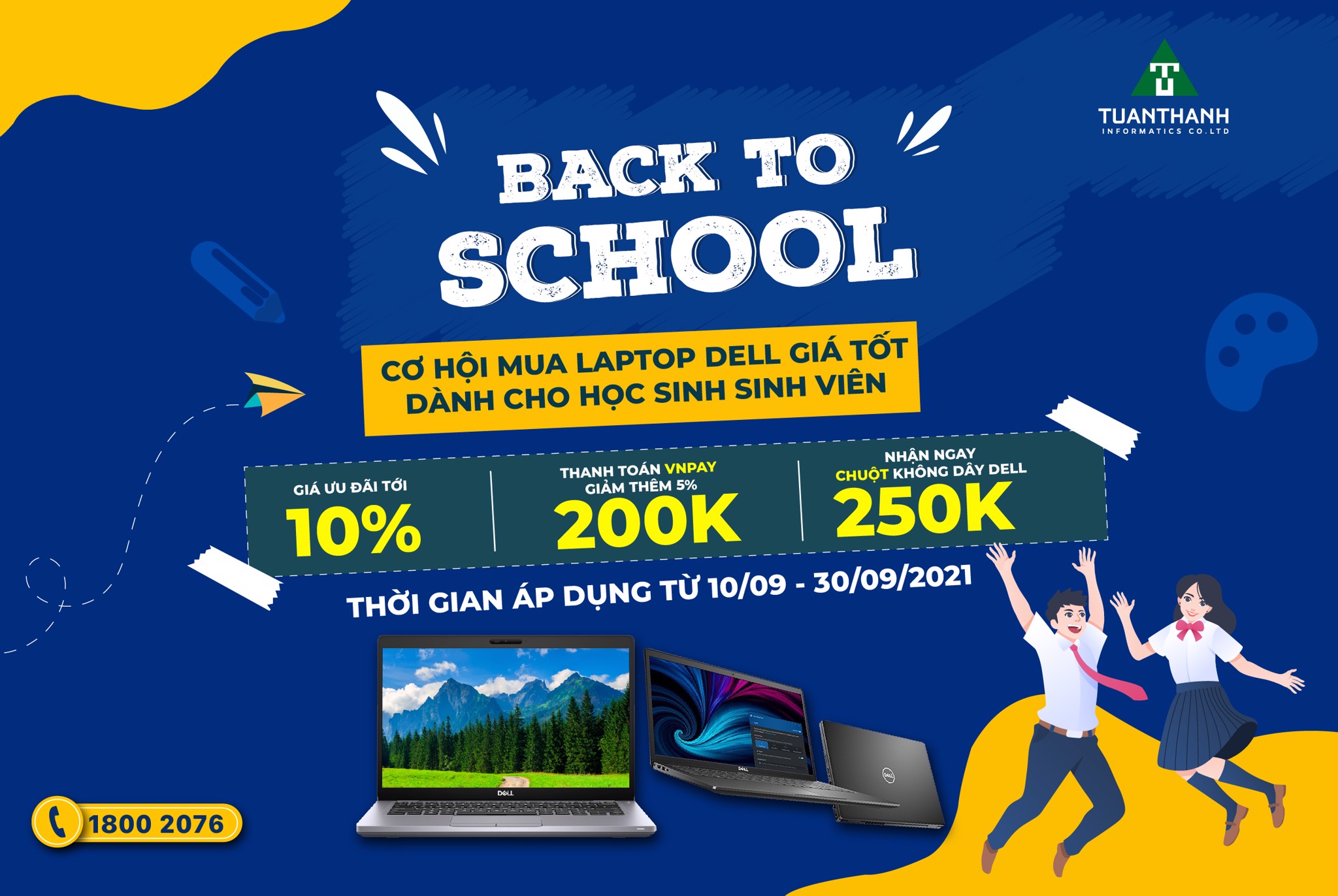 Back to School - Ưu đãi cực Cool – Tuấn Thành Informatics Back to School - Ưu đãi cực Cool – Tuấn Thành Informatics