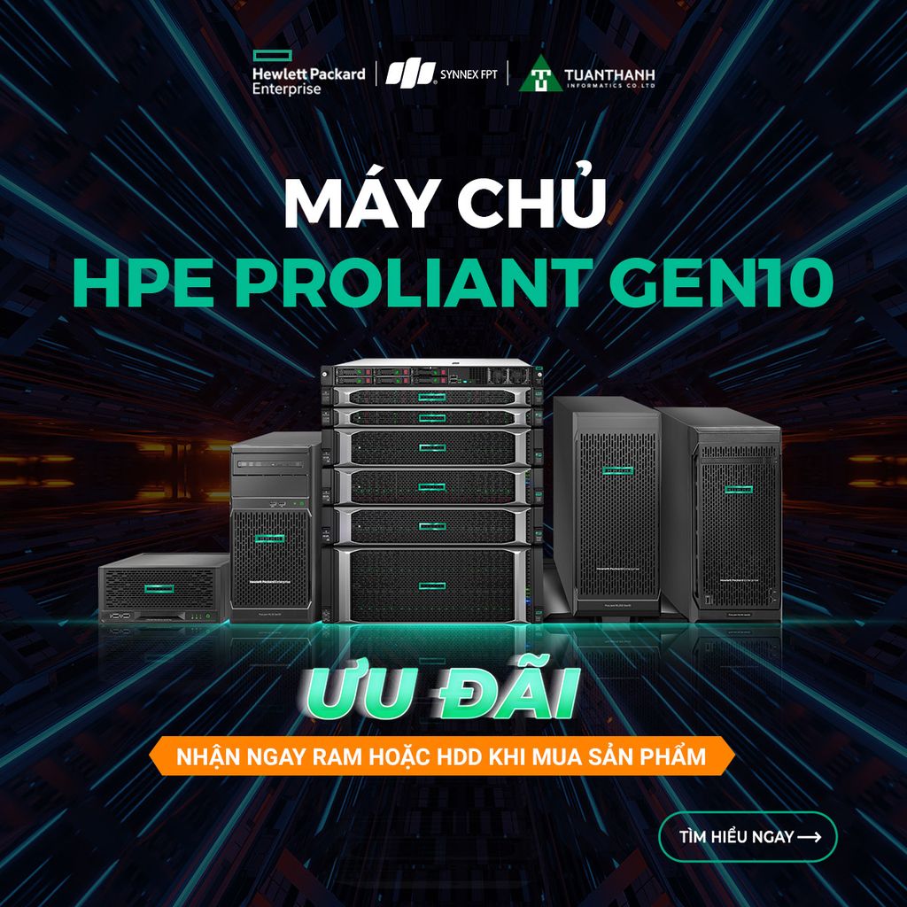 Mua máy chủ HPE, tặng ngay Option hấp dẫn