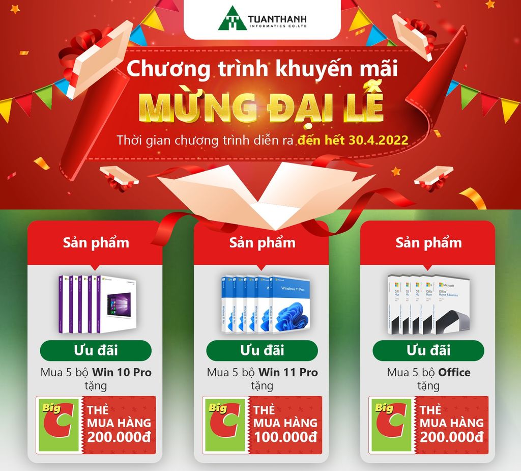Ưu đãi tưng bừng, chào mừng Đại Lễ 30/04