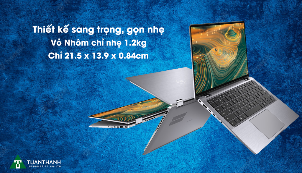 thiết kế sang trọng của laptop Dell Latitude 9420