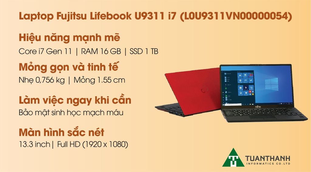 Laptop Fujitsu Lifebook U9311 i7 (L0U9311VN00000054)