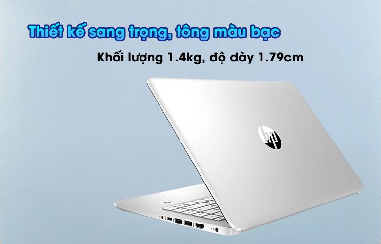 Laptop HP 14s-dq5054TU - 6R9M7PA - Thiết kể sang trọng