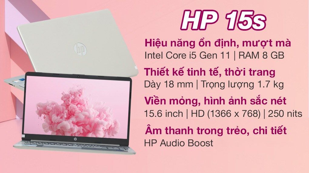 Laptop HP 15s-fq2561TU i5 (46M29PA) chính hãng