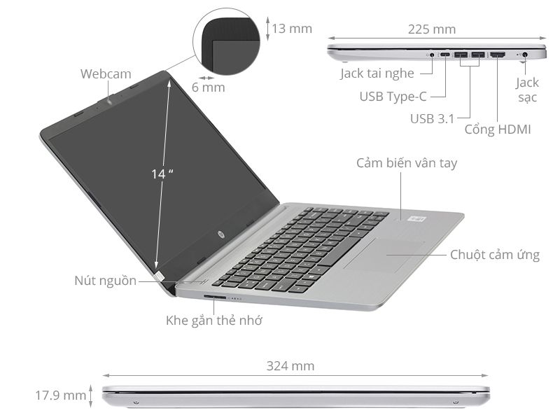 Laptop HP 340s G7 i5 (36A35PA)