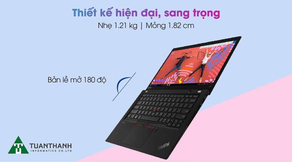 Laptop Lenovo ThinkPad T14s G2 i5 - 20WM00BGVN - Thiết kế hiện đại, sang trọng