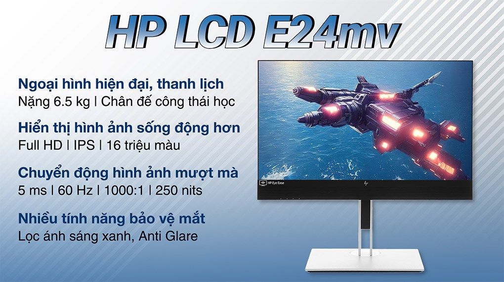 Đánh giá màn hình HP 24 inch - HP E24mv G4 (169L0AA)