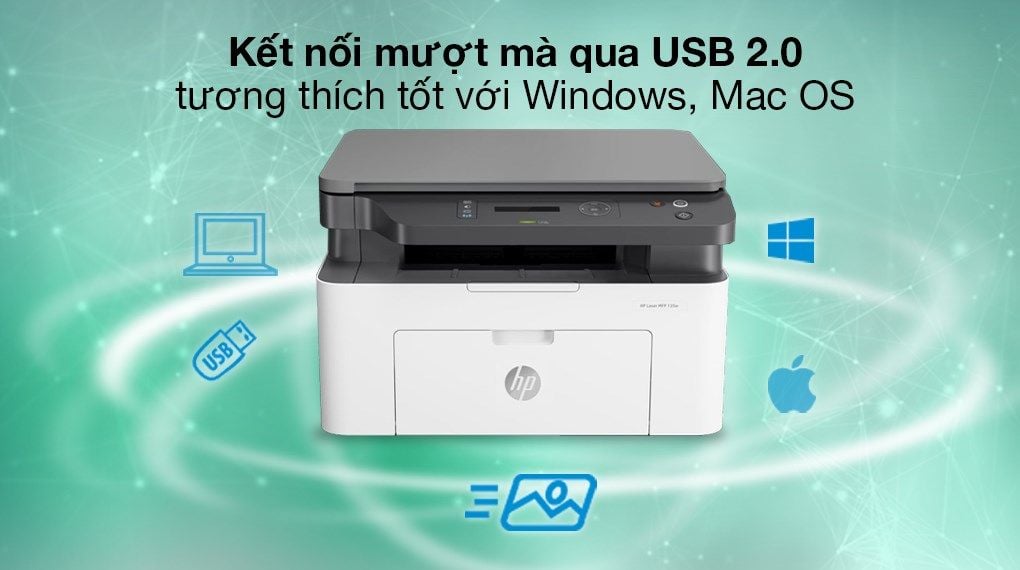 hình ảnh thực tế của máy in HP Laser 135a