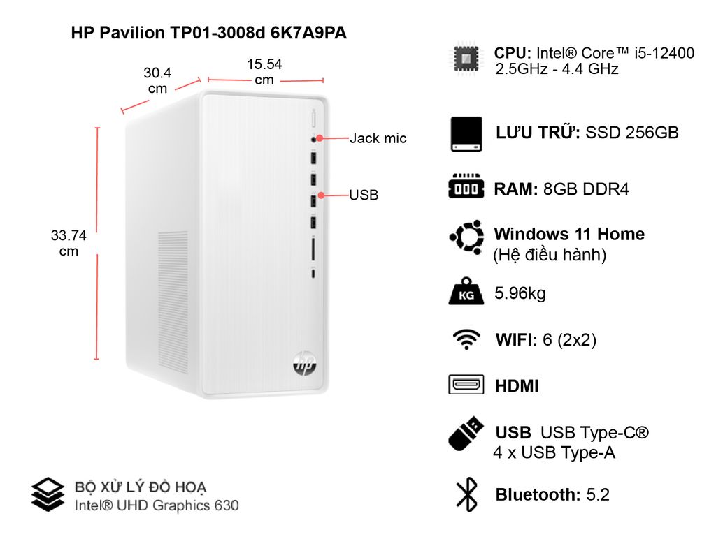 Máy văn phòng giá rẻ HP Pavilion TP01-3008d 6K7A9PA thông tin tổng quan