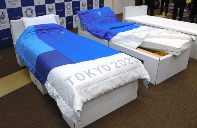 Chiếc giường đặc biệt của Olympic mùa hè 2020 Tokyo Nhật Bản