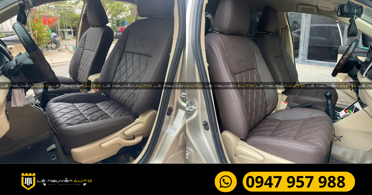 2. Các chất liệu da bọc ghế cho xe Toyota Vios