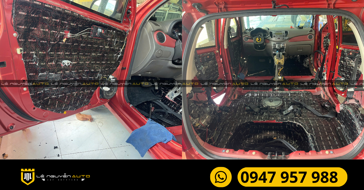 2. Các vị trí cần cách âm chống ồn cho xe Hyundai i10
