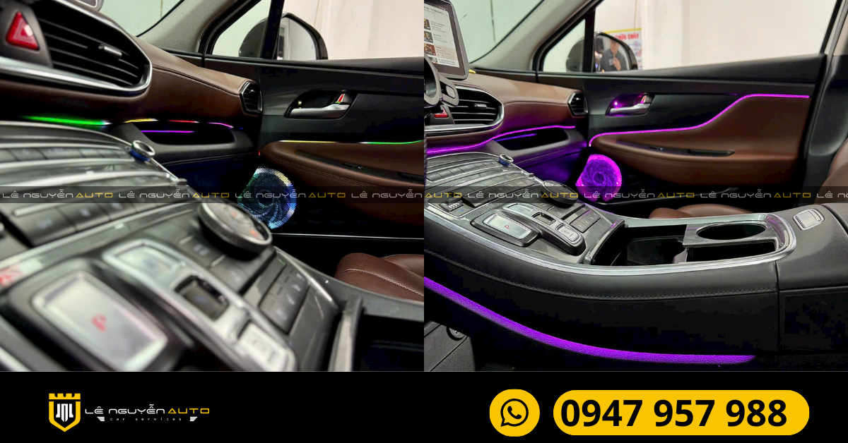Ưu điểm nổi bật của đèn led nội thất xe Hyundai Santafe
