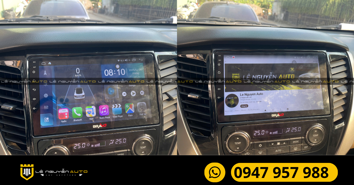 3. Quy trình lắp đặt màn hình màn hình Android Bravo tại Lê Nguyễn Auto