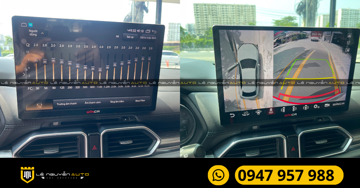2. Lợi ích khi sử dụng màn hình liền camera 360 độ 13 inch cho Mazda CX5