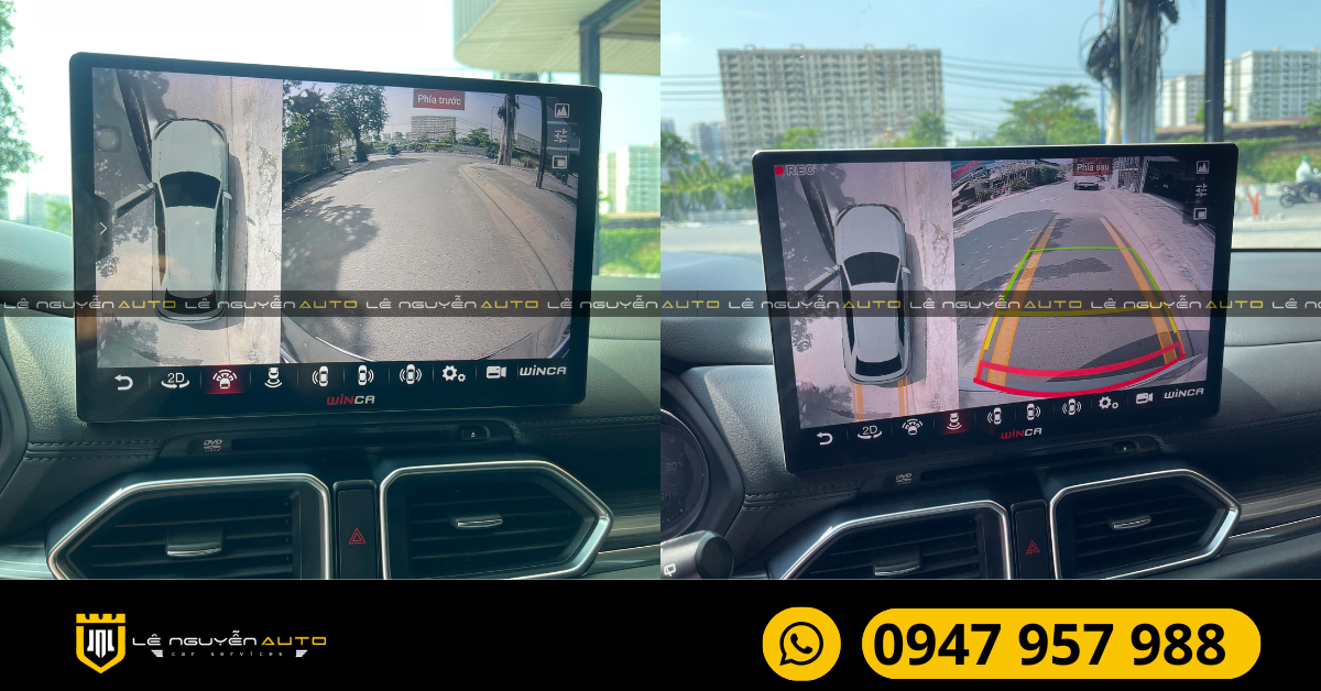 1. Tính năng của màn hình liền camera 360 độ 13 inch cho Mazda CX5