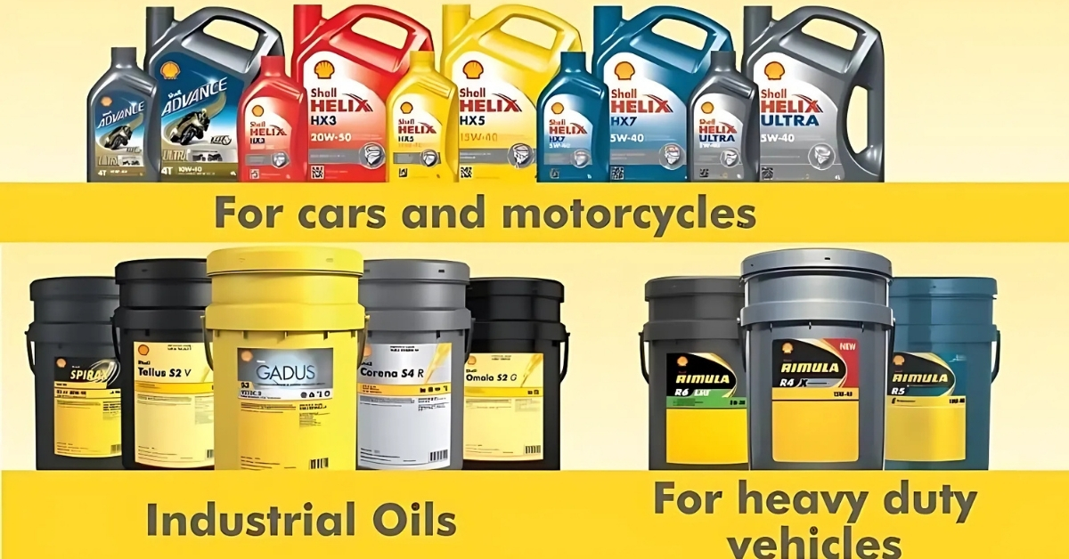 Các dòng sản phẩm dầu nhớt Shell phổ biến
