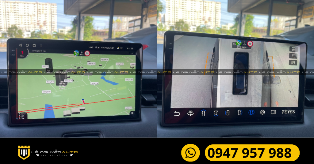 Lắp màn hình Android cho xe ô tô