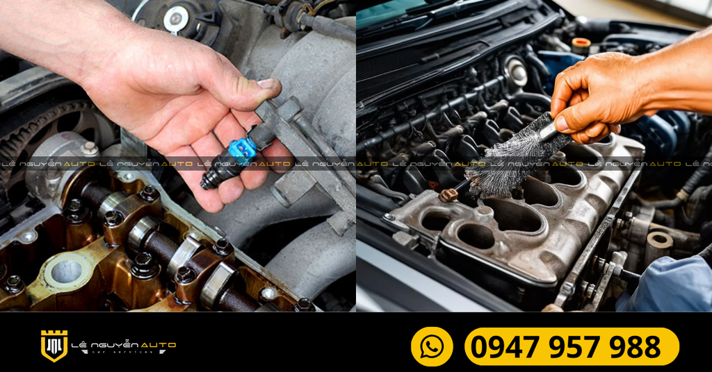 Vệ sinh ống xả và kim phun nhiên liệu