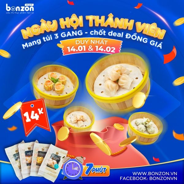 NGÀY HỘI THÀNH VIÊN - MANG TÚI 3 GANG, CHỐT DEAL ĐỒNG GIÁ