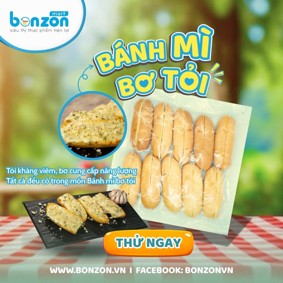 BÁNH MÌ BƠ TỎI - NGON MÊ LY, TỐT CHO SỨC KHỎE