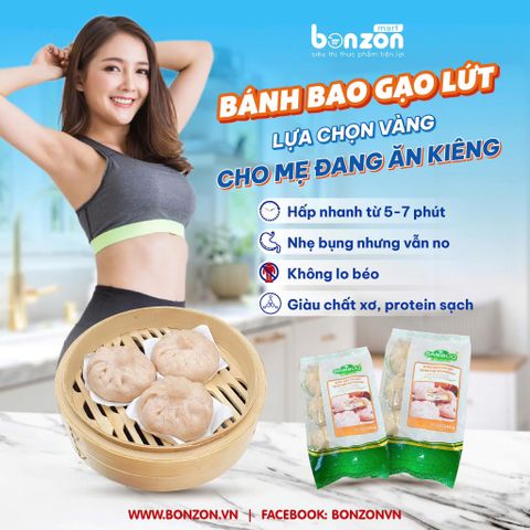 Bánh Bao Gạo Lứt – Lựa Chọn Vàng Cho Mẹ Đang Ăn Kiêng