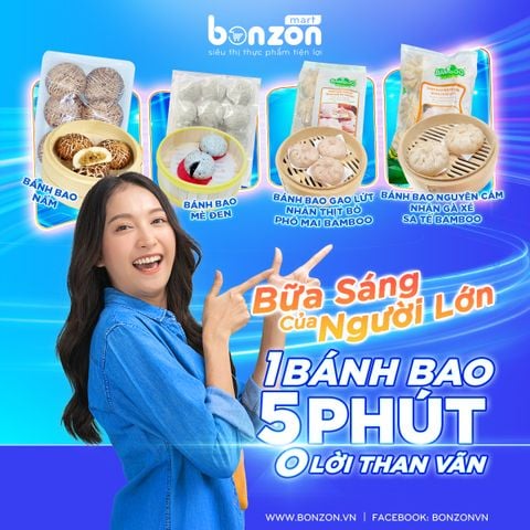 BỮA SÁNG CỦA NGƯỜI LỚN: 1 BÁNH BAO - 5 PHÚT - 0 LỜI THAN VÃN