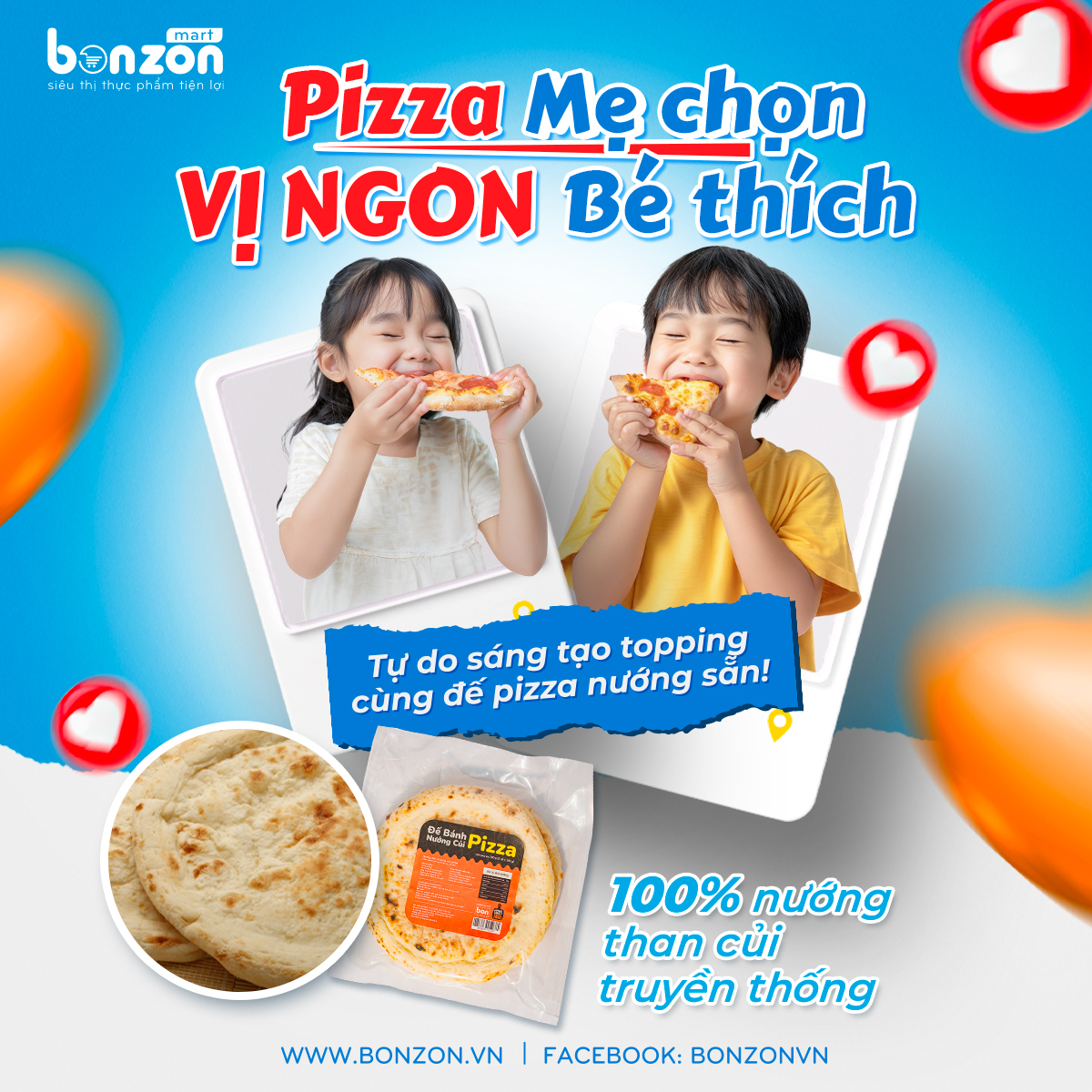 Pizza mẹ chọn - vị ngon bé thích