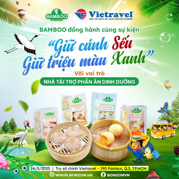BAMBOO ĐỒNG HÀNH CÙNG VIETRAVEL TRONG SỰ KIỆN “GIỮ CÁNH SẾU – GIỮ TRIỆU MÀU XANH”