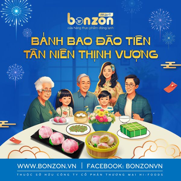 🍑 BÁNH BAO ĐÀO TIÊN- TÂN NIÊN THỊNH VƯỢNG 🍑