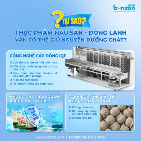 Tại sao thực phẩm nấu sẵn vẫn giữ nguyên dưỡng chất?