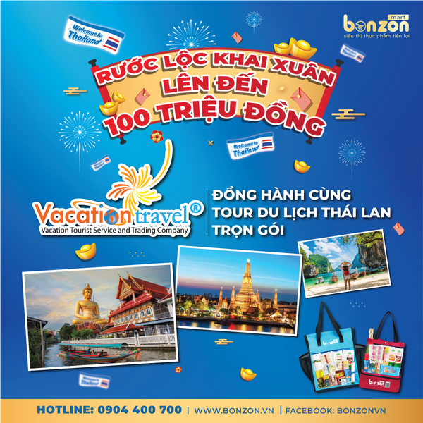 🎉 THÔNG BÁO - CHI TIẾT ĐỔI GIẢI THƯỞNG TOUR DU LỊCH THÁI LAN TRỌN GÓI