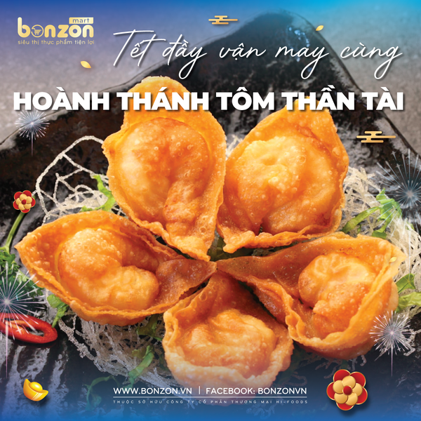 Tết Đầy Vận May Cùng Hoành Thánh Tôm Thần Tài