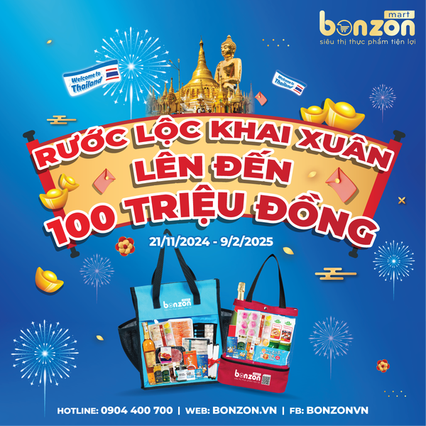 RƯỚC LỘC KHAI XUÂN - GIẢI THƯỞNG LÊN ĐẾN 100 TRIỆU ĐỒNG