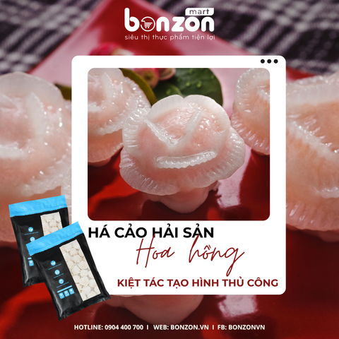 HÁ CẢO HẢI SẢN HOA HỒNG - KIỆT TÁC TẠO HÌNH THỦ CÔNG