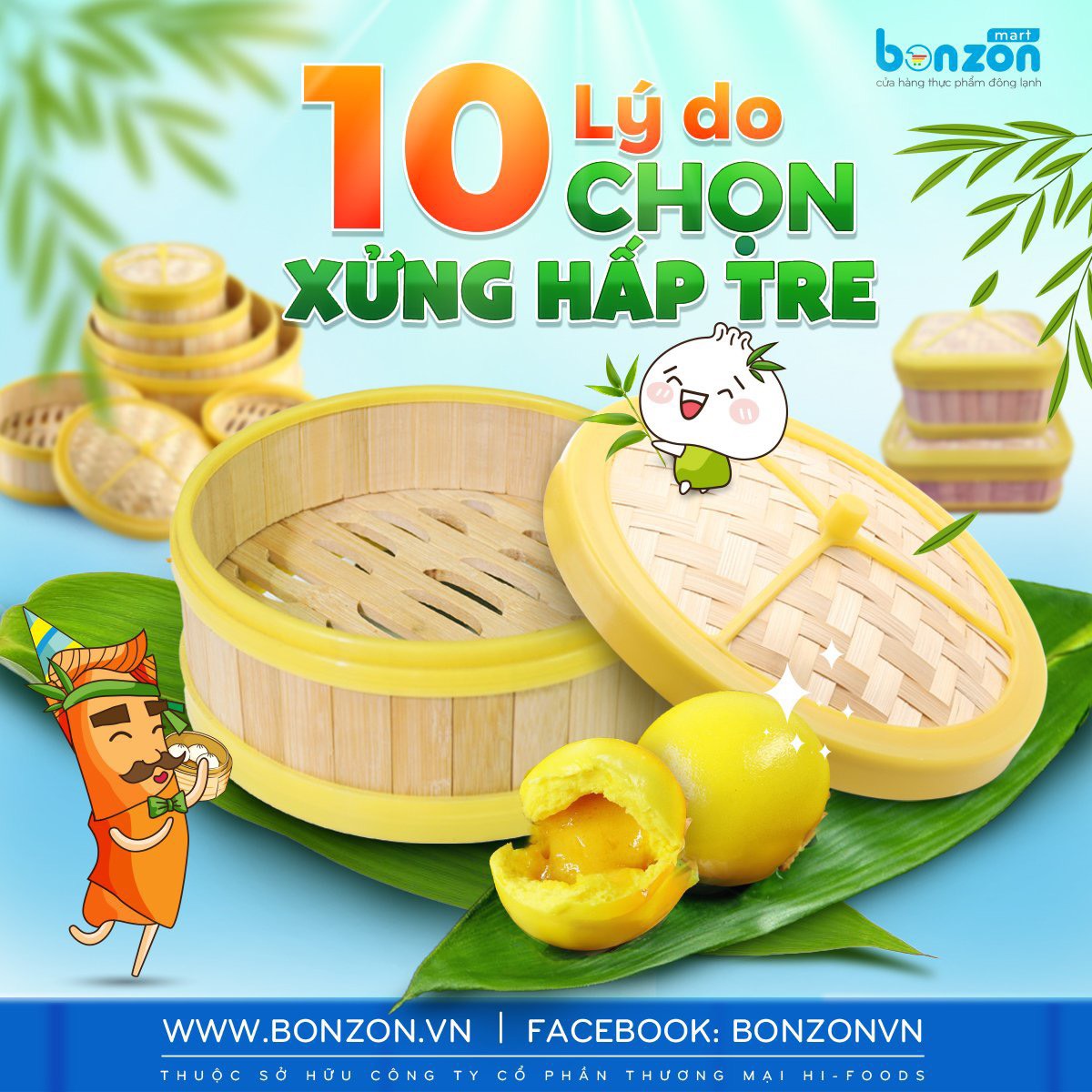 10 LÝ DO CHỌN XỬNG HẤP TRE