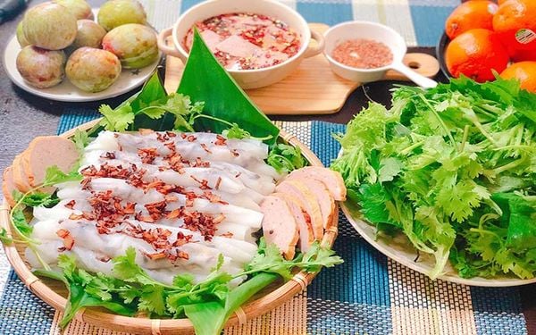 cách làm bánh cuốn rau củ