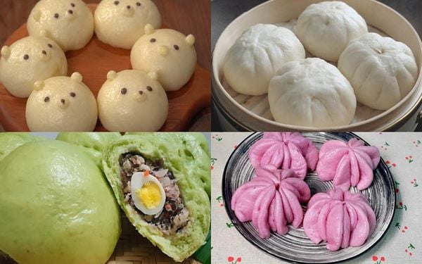 hấp bánh bao bằng xoong