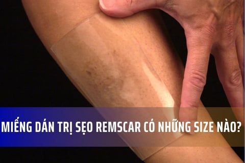 Miếng dán trị sẹo Remscar TR có những size nào?